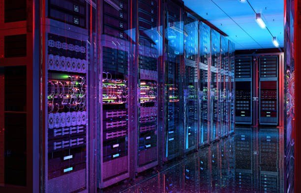 Server room and network equipment in Kansas City
